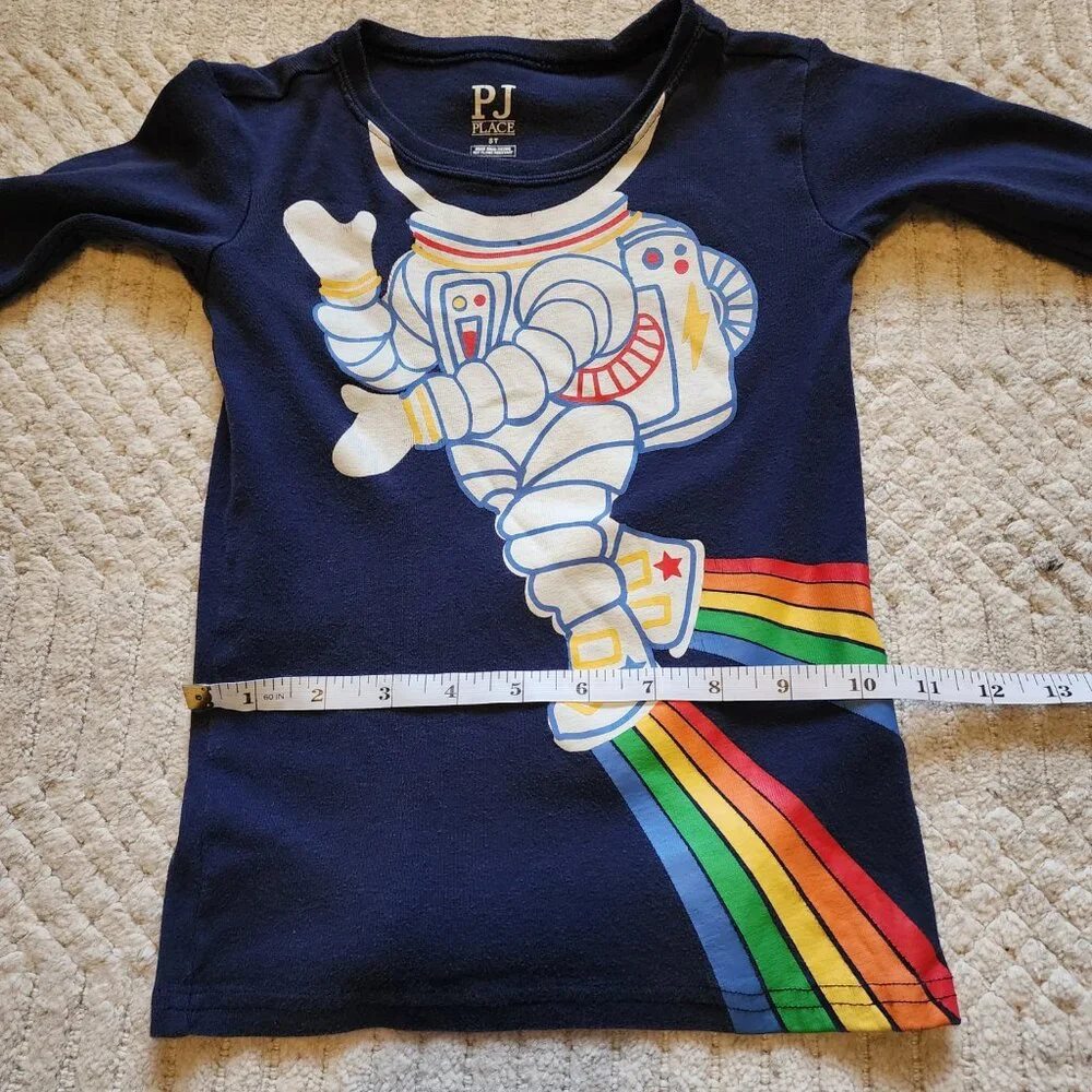 The Children's Place PJ Place Astronaut Long Sleeve Tee - Size 5T